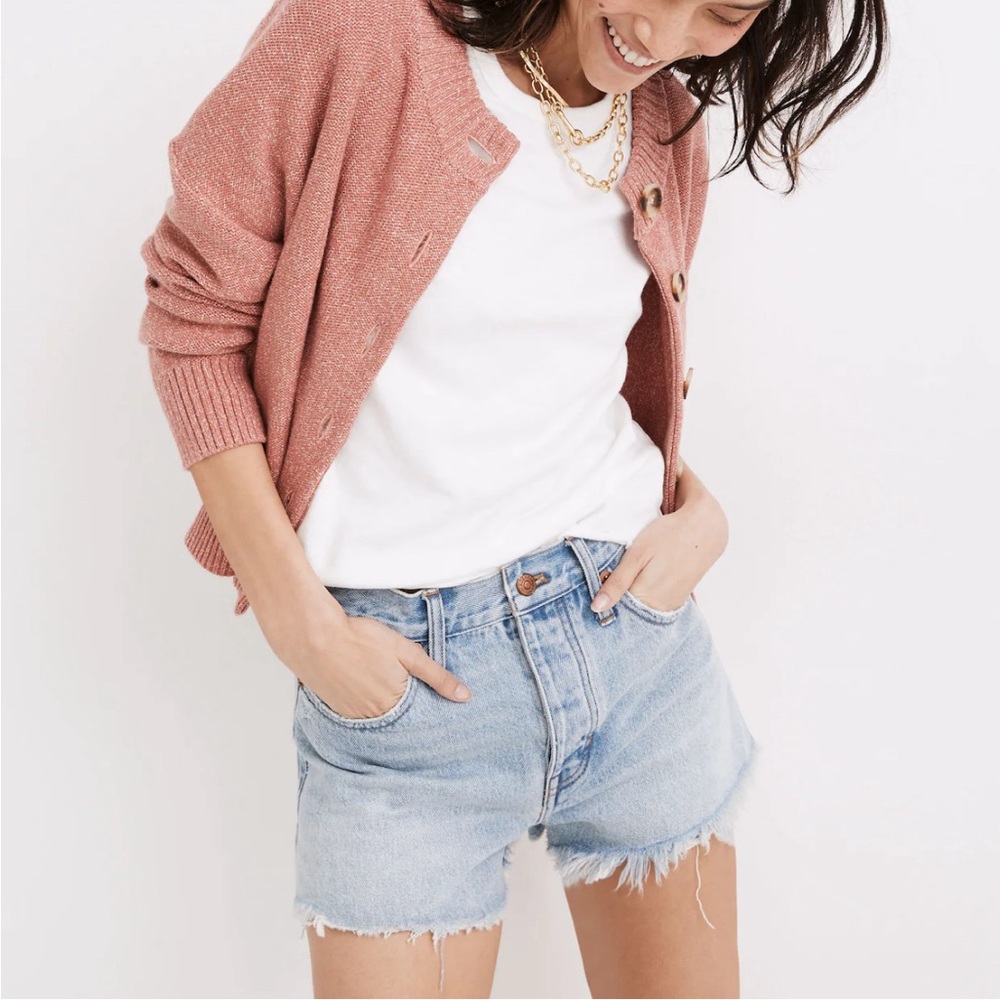 NWT Madewell Relaxed Denim Shorts, Cedarcroft Wash, Size 26